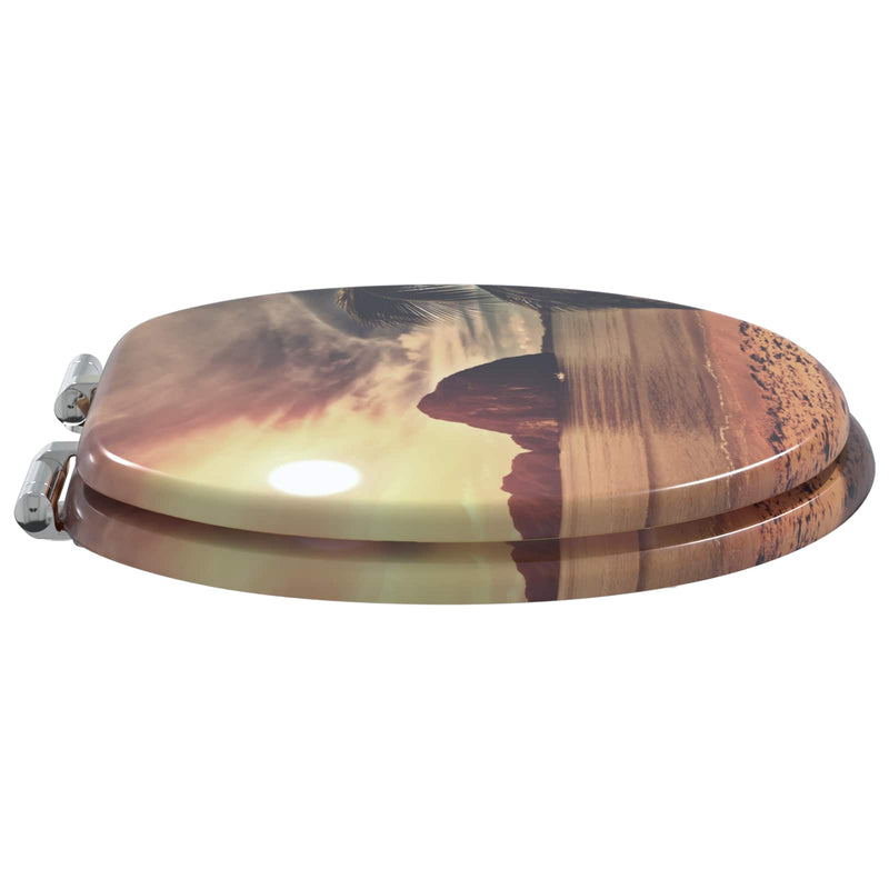 Load image into Gallery viewer, Vidaxl zachte sluit toiletbril oranje 44 x 38 cm mdf-plaat
