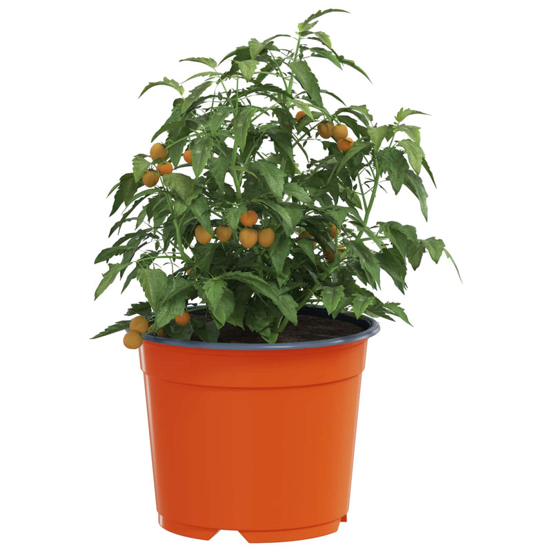 Load image into Gallery viewer, Vidaxl bloempot 100 pcs terracotta ø 15 x 12.5 cm kunststof
