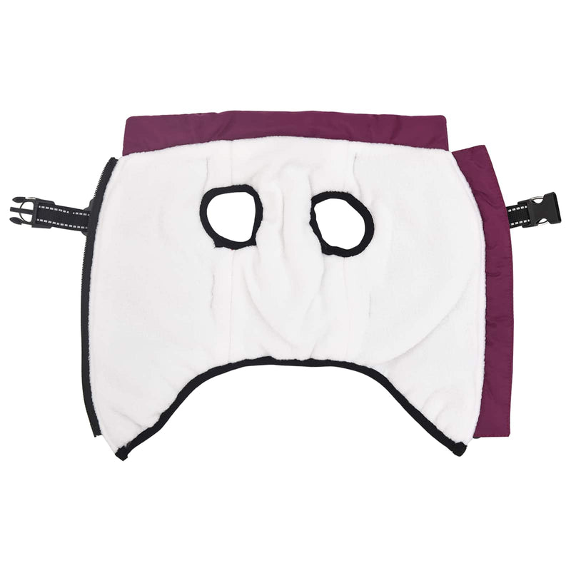 Load image into Gallery viewer, Vidaxl hondenjas met harnas paars xl fleece en polyester
