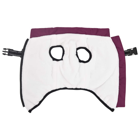 Vidaxl hondenjas met harnas paars xl fleece en polyester