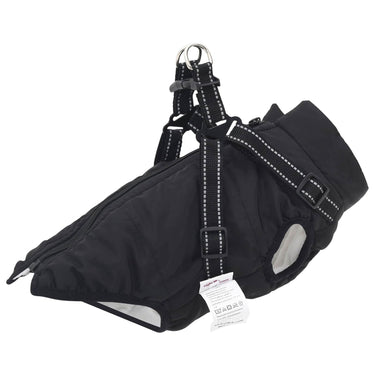 Vidaxl hondenjas met harnas zwart l fleece en polyester