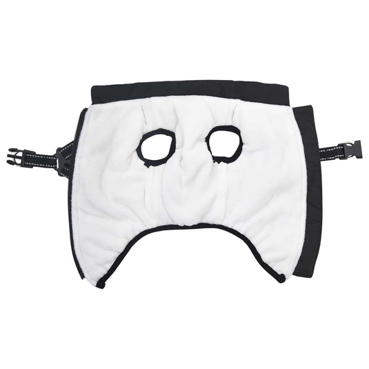 Vidaxl hondenjas met harnas zwart xl fleece en polyester