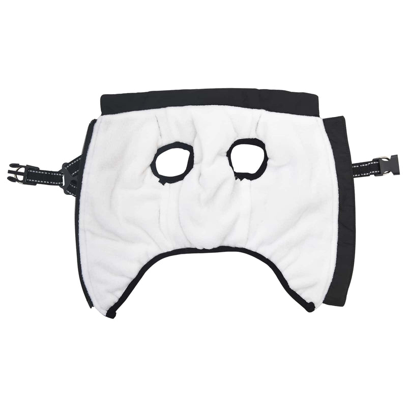 Load image into Gallery viewer, Vidaxl hondenjas met harnas zwart 2xl fleece en polyester
