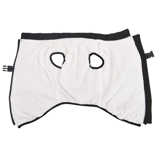 Vidaxl hondenjas met harnas zwart 3xl fleece en polyester