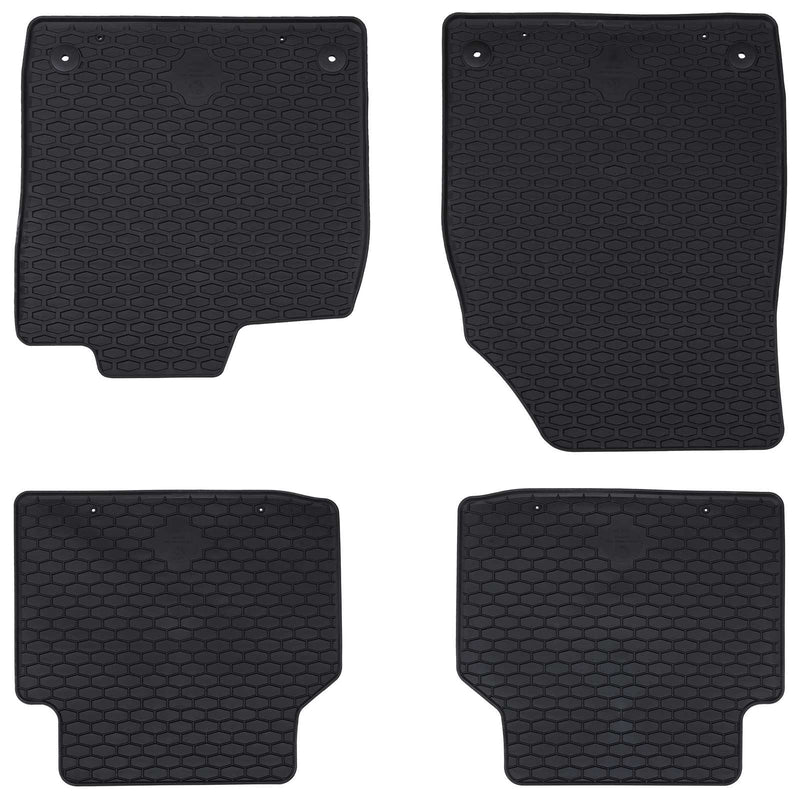 Load image into Gallery viewer, Vidaxl autobodemmat 4 pcs zwart rubber
