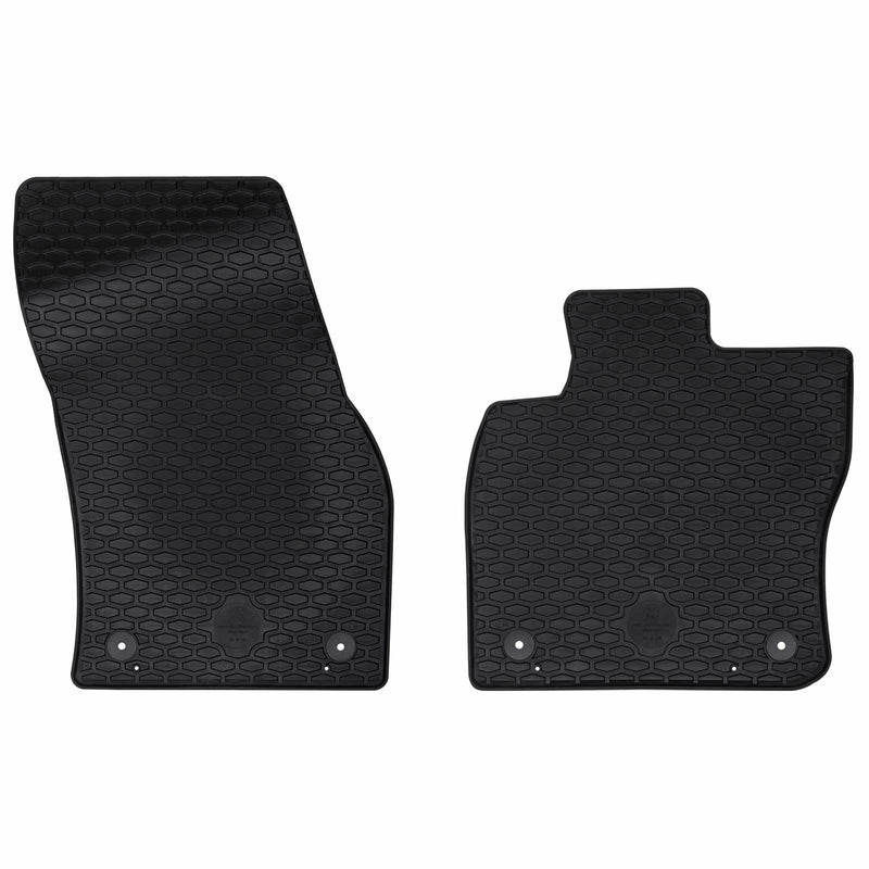 Load image into Gallery viewer, Vidaxl autobodemmat 2 pcs zwart rubber

