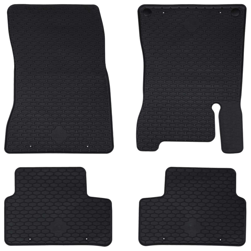 Load image into Gallery viewer, Vidaxl autobodemmat 4 pcs zwart rubber
