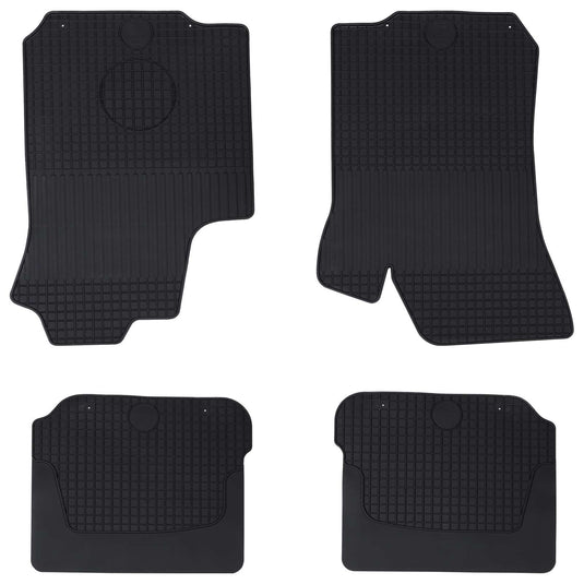 Vidaxl autobodemmat 4 pcs zwart škoda octavia i 97-04 rubber