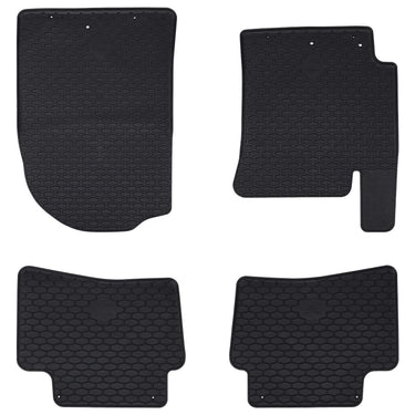 Vidaxl autobodemmat 4 pcs zwart geschikt voor kia rio, stonic tpe
