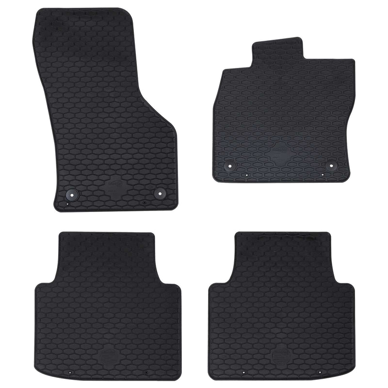 Load image into Gallery viewer, Vidaxl autobodemmat 4 pcs zwart geschikt voor vw arteon 4d achter tpe

