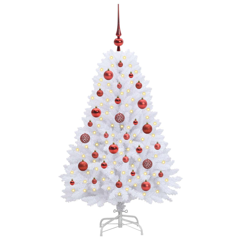 Load image into Gallery viewer, Vidaxl kunstmatige inklapbare kerstboom wit 120 cm pvc en staal

