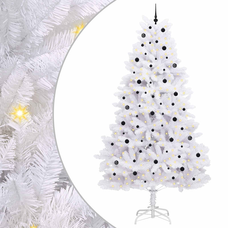 Load image into Gallery viewer, Vidaxl kunstmatige inklapbare kerstboom wit 300 cm pvc en staal
