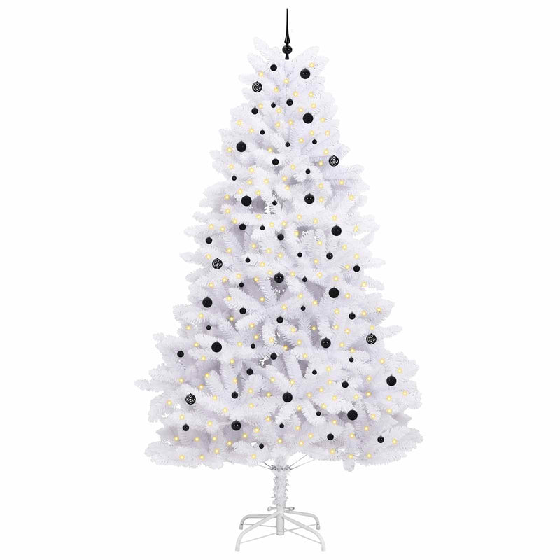 Load image into Gallery viewer, Vidaxl kunstmatige inklapbare kerstboom wit 300 cm pvc en staal
