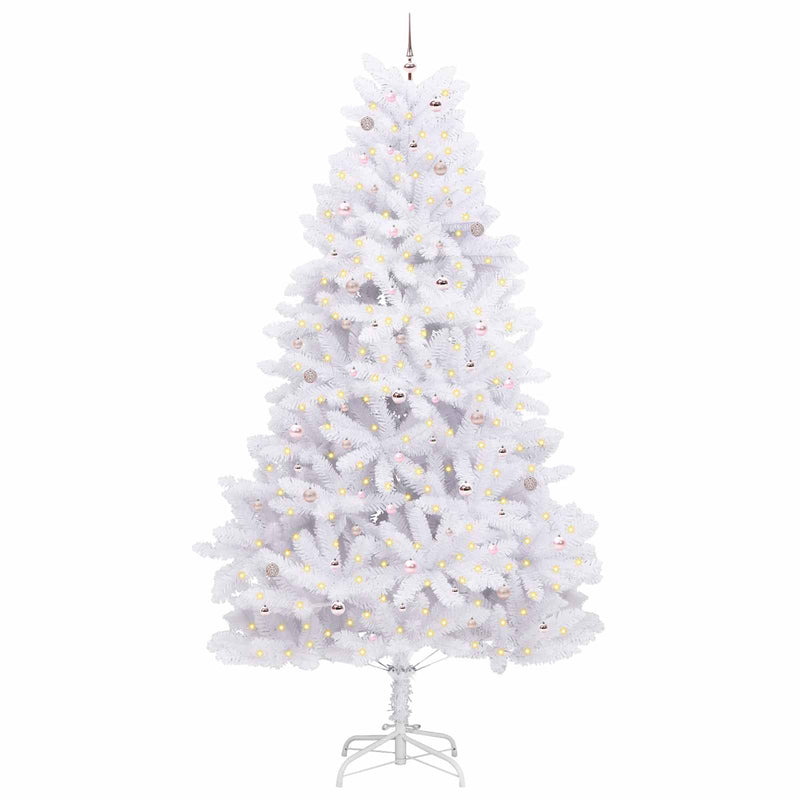 Load image into Gallery viewer, Vidaxl kunstmatige inklapbare kerstboom wit 300 cm pvc en staal
