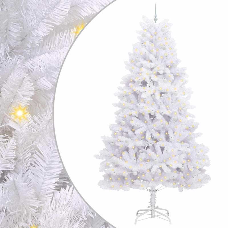 Load image into Gallery viewer, Vidaxl kunstmatige inklapbare kerstboom wit 300 cm pvc en staal
