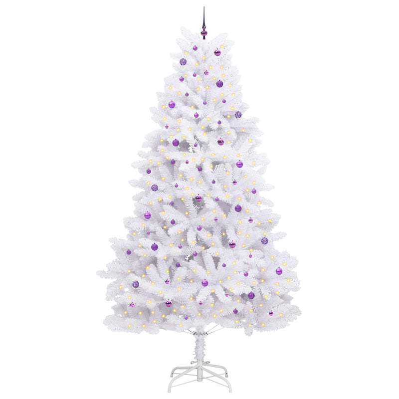 Load image into Gallery viewer, Vidaxl kunstmatige inklapbare kerstboom wit 300 cm pvc en staal
