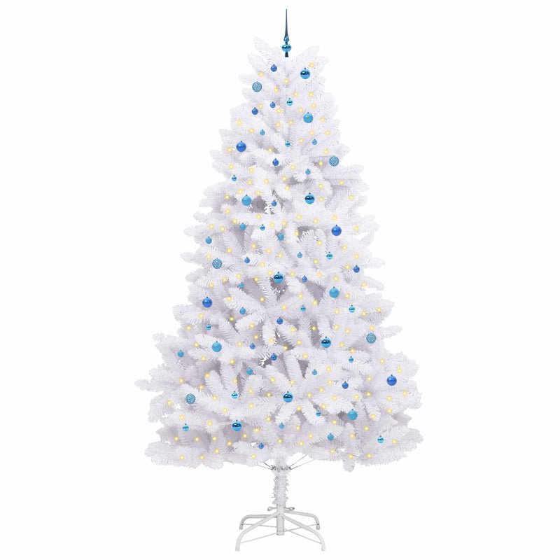 Load image into Gallery viewer, Vidaxl kunstmatige inklapbare kerstboom wit 300 cm pvc en staal

