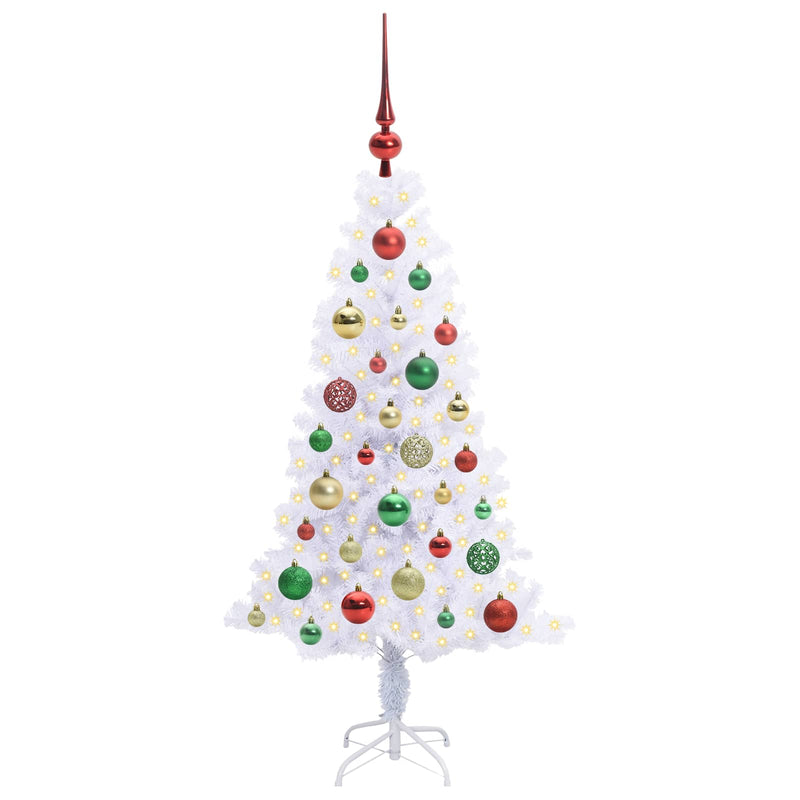 Load image into Gallery viewer, Vidaxl kunstkerstboom met 150 led wit 120 cm pvc en staal
