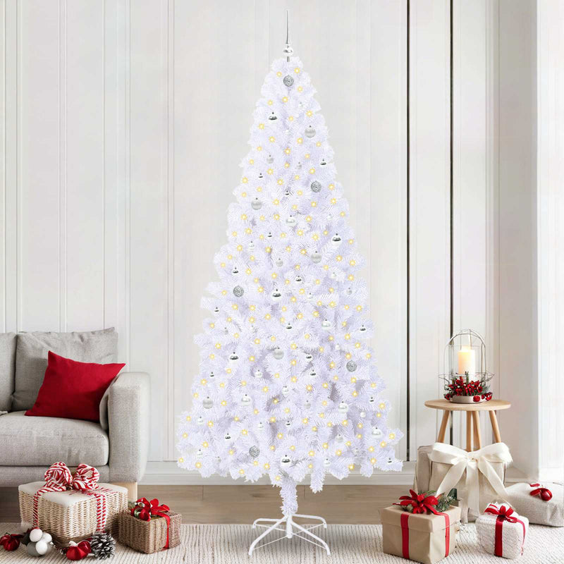 Load image into Gallery viewer, Vidaxl kunstkerstboom met 300 led wit 240 cm pvc en staal
