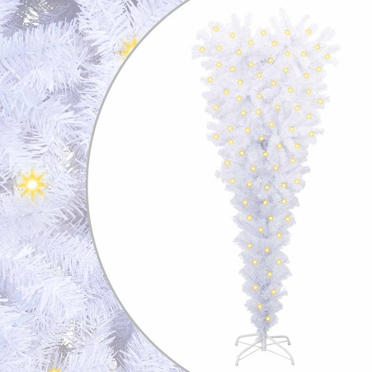 Vidaxl kunstkerstboom met 150 led wit 120 cm pvc en staal
