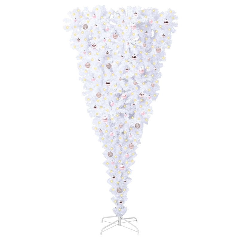 Load image into Gallery viewer, Vidaxl kunstkerstboom met 300 led wit 240 cm pvc en staal
