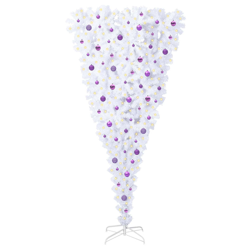 Load image into Gallery viewer, Vidaxl kunstkerstboom met 300 led wit 240 cm pvc en staal
