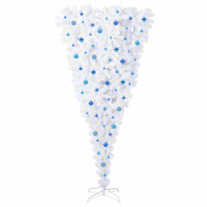 Load image into Gallery viewer, Vidaxl kunstkerstboom met 300 led wit 240 cm pvc en staal

