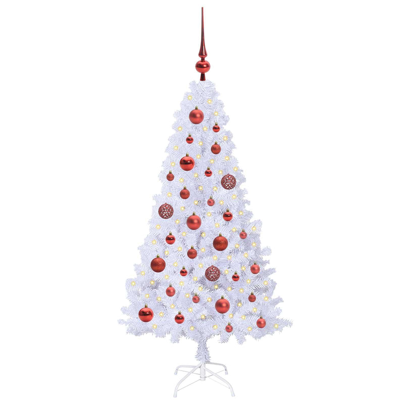 Load image into Gallery viewer, Vidaxl kunstkerstboom met 150 led wit 120 cm pvc en staal
