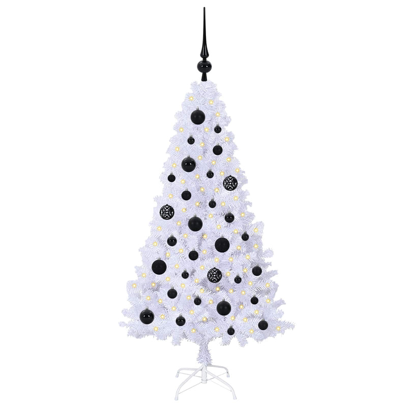 Load image into Gallery viewer, Vidaxl kunstkerstboom met 150 led wit 120 cm pvc en staal

