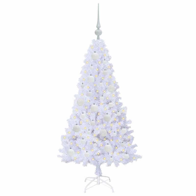 Load image into Gallery viewer, Vidaxl kunstkerstboom met 150 led wit 120 cm pvc en staal
