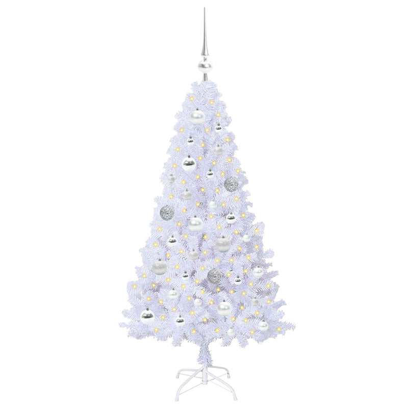Load image into Gallery viewer, Vidaxl kunstkerstboom met 150 led wit 120 cm pvc en staal
