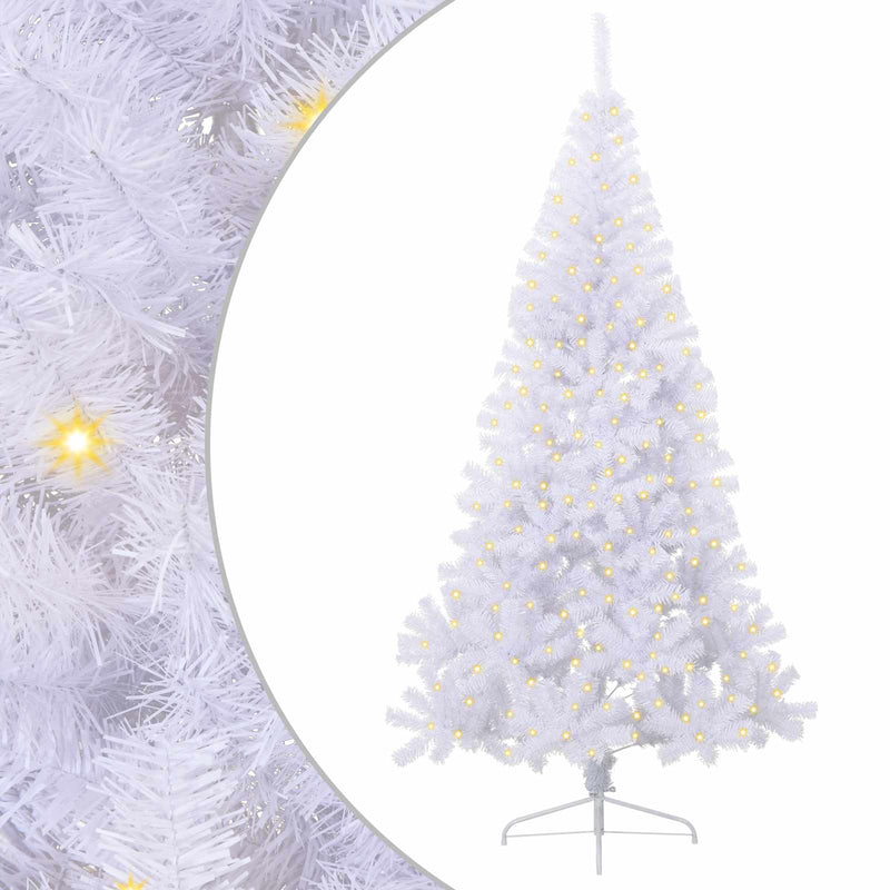 Load image into Gallery viewer, Vidaxl kunstkerstboom met 300 led wit 240 cm pvc en staal
