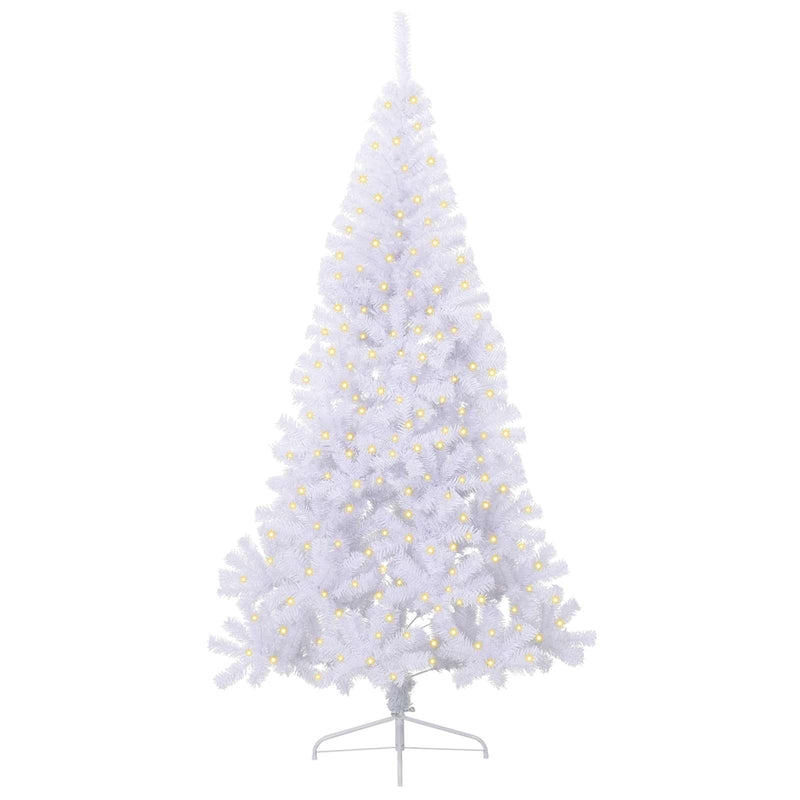 Load image into Gallery viewer, Vidaxl kunstkerstboom met 300 led wit 240 cm pvc en staal
