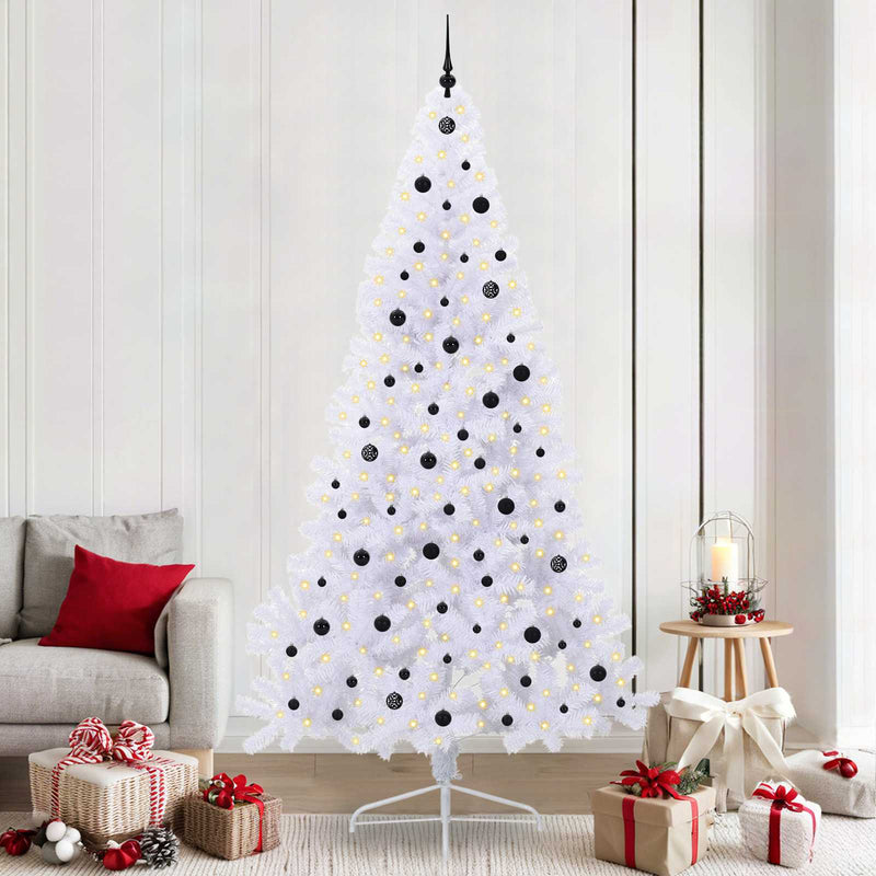 Load image into Gallery viewer, Vidaxl kunstkerstboom met 300 led wit 240 cm pvc en staal
