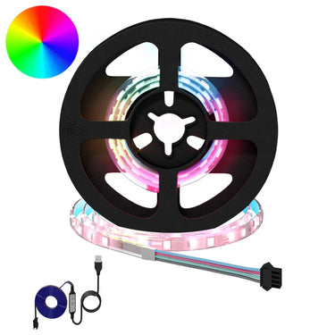 Vidaxl led-strip 2 pcs zwart en transparant 350 mm koper en kunststof