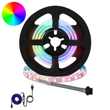 Vidaxl led-strip 2 pcs zwart en transparant 550 mm koper en kunststof