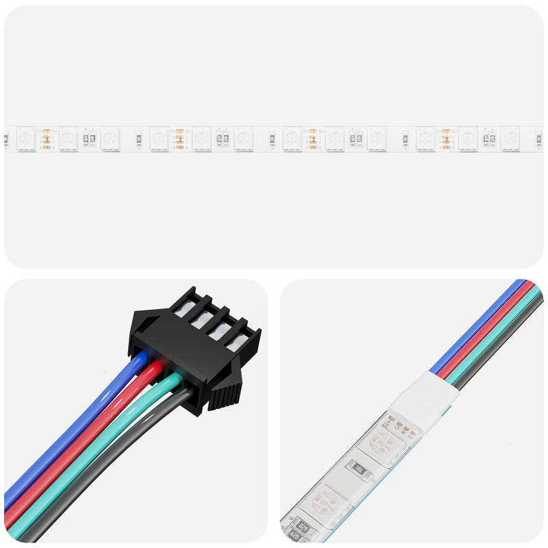 Load image into Gallery viewer, Vidaxl led-strip 2 pcs zwart en transparant 4000 mm koper en kunststof
