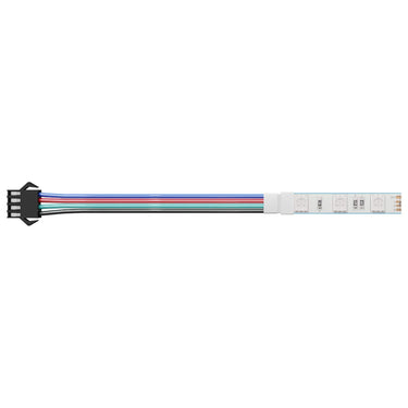 Vidaxl led-strip 2 pcs zwart en multikleur 1745 mm koper en kunststof