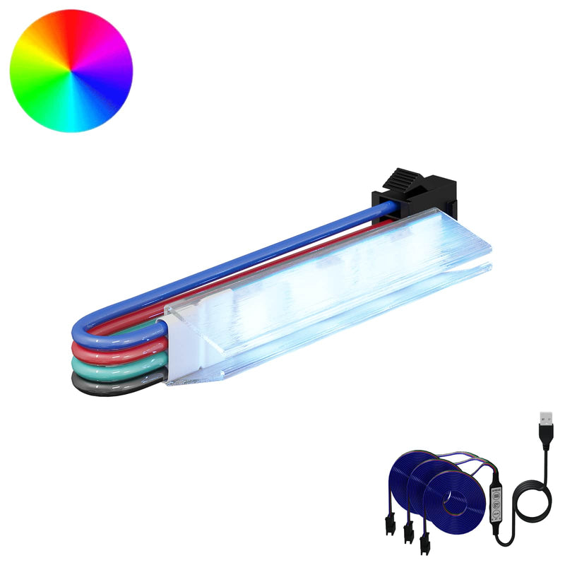 Load image into Gallery viewer, Vidaxl led-strip 2 pcs zwart en multikleur 1745 mm koper en kunststof
