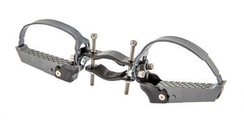 Footpegs Mirage with rubber strap including frame tube clamp