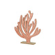 Decoris decoratie koraal op voet hout 5x24x27,5cm fsc 100%