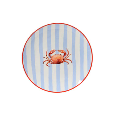 Decoris ontbijtbord krab porselein ã˜19,4xh2cm