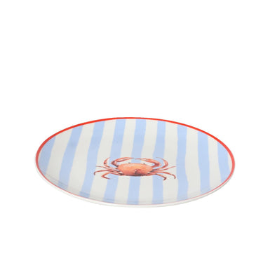 Decoris ontbijtbord krab porselein ã˜19,4xh2cm