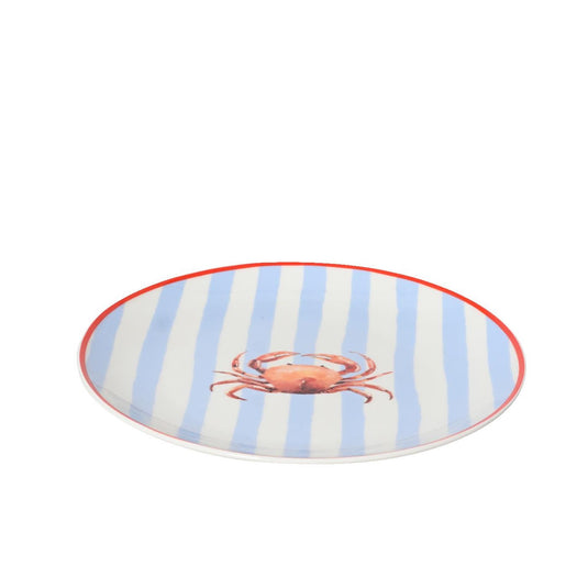 Decoris ontbijtbord krab porselein ø19,4xh2cm