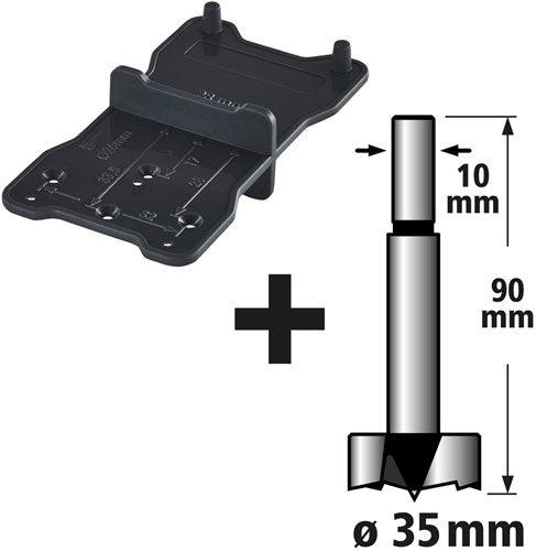 Afbeelding laden in galerijviewer, Wolfcraft - scharnierboor 35mm - forstnerboor - forstnerborenset - cilinderboor - 8728000
