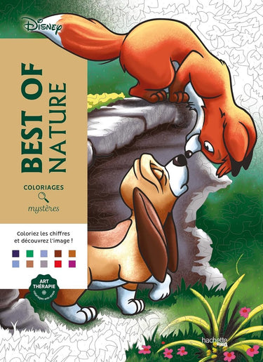 Hachette heroes coloriages mystères disney best of nature - kleuren op nummer kleurboek voor volwassenen en kinderen - hachette