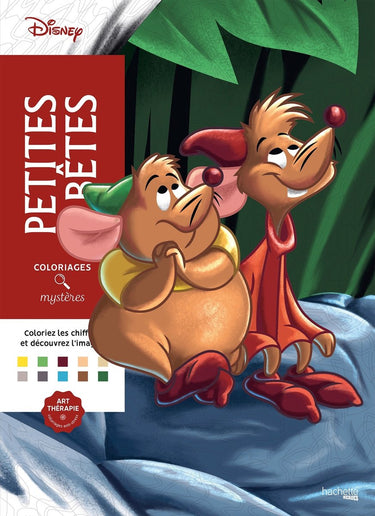 Hachette heroes disney coloriages mystères petites bêtes - - kleuren op nummer kleurboek voor volwassenen