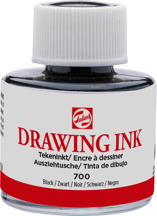 Talens watervaste tekeninkt zwart 11 ml