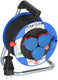 Brennenstuhl garant kompakt ip44 kabeltrommel (15m, gemaakt van speciale kunststof, voor kortstondig gebruik buitenshuis, made in germany) blauw