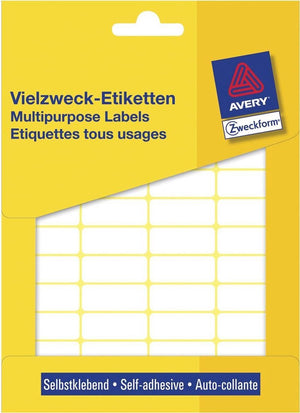 Avery universele etiketten 3319 29x18mm wit